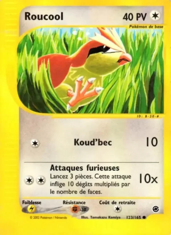 Carte Pokémon Roucool #123 — Expédition