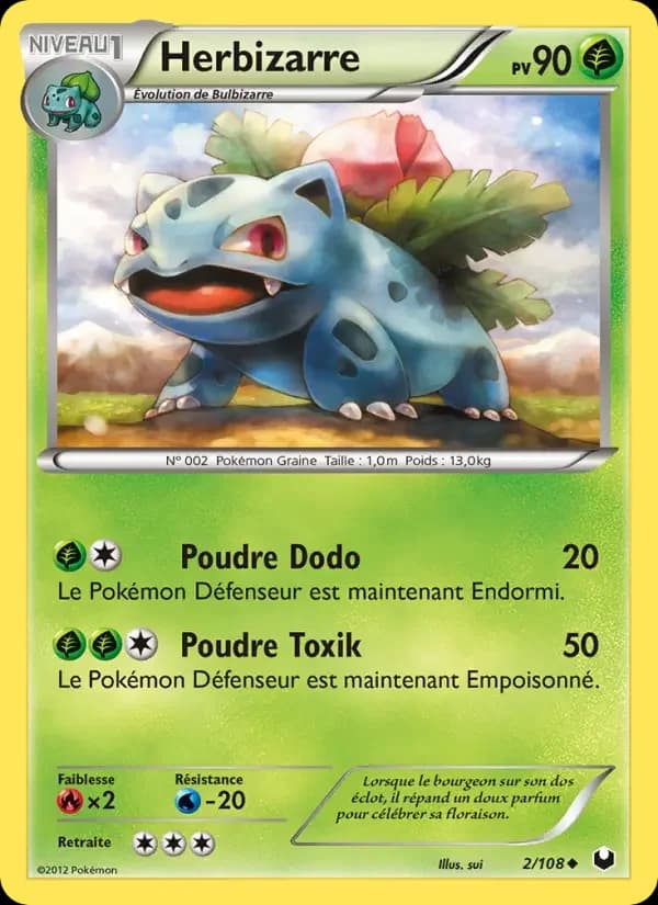 Carte Pokémon Herbizarre #2 — Explorateurs Obscurs