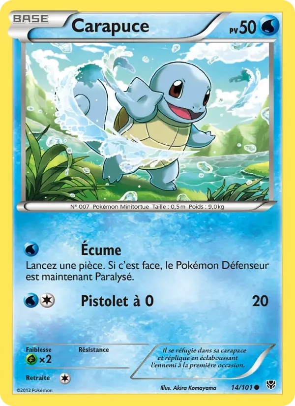 Carte Pokémon Carapuce #14 — Explosion Plasma