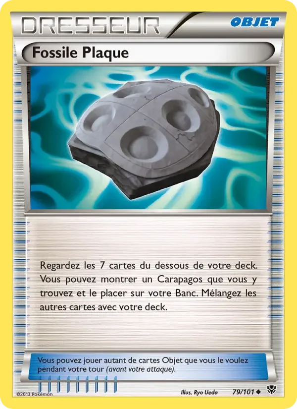 Carte Pokémon Fossile Plaque #79 — Explosion Plasma