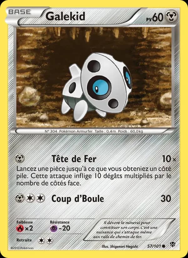 Carte Pokémon Galekid #57 — Explosion Plasma