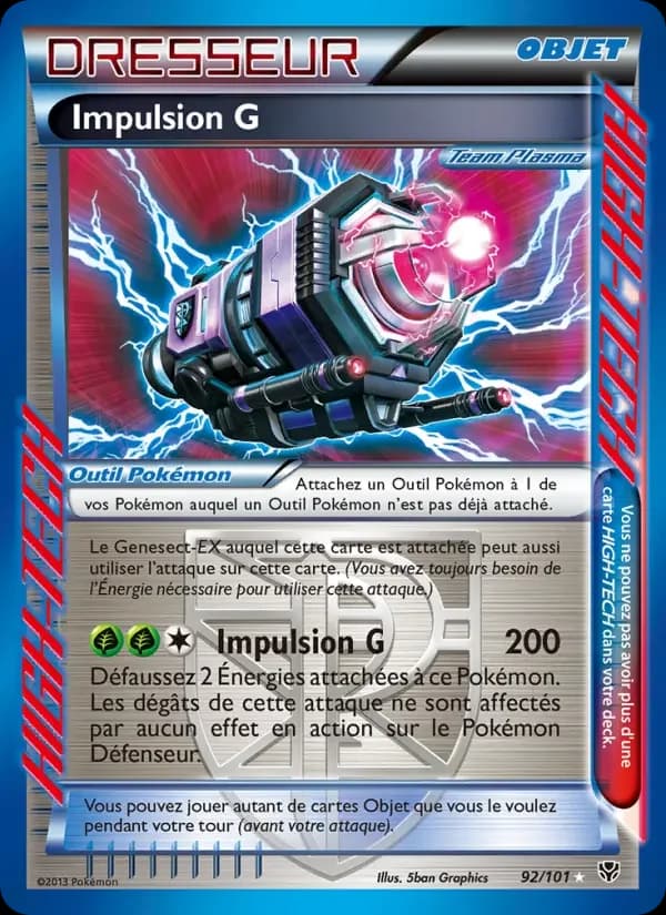 Carte Pokémon Impulsion G #92 — Explosion Plasma