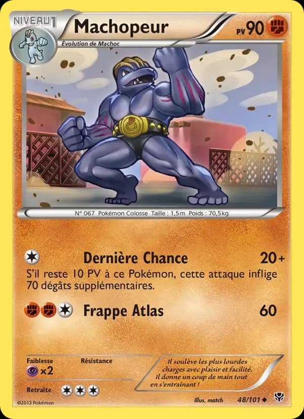 Carte Pokémon Machopeur #48 — Explosion Plasma