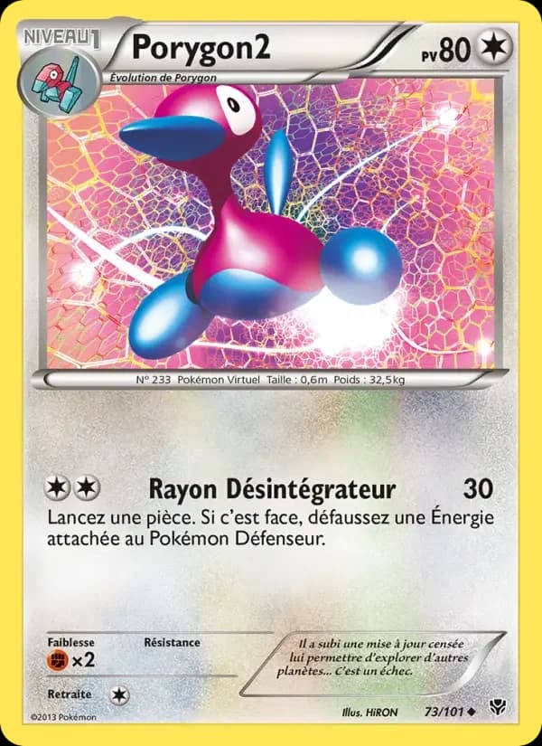 Carte Pokémon Porygon2 #73 — Explosion Plasma
