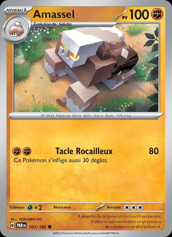 Carte Pokémon Amassel #103 — Faille Paradoxe