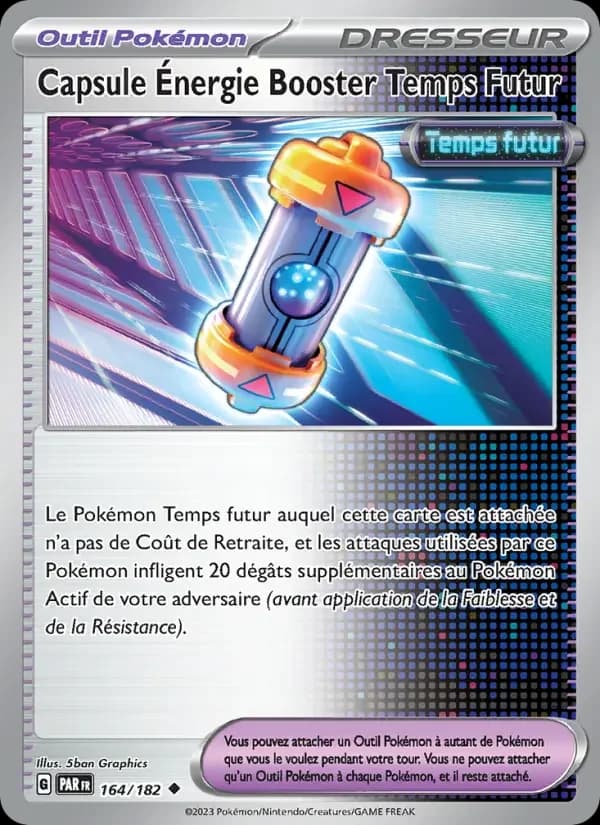 Carte Pokémon Capsule Énergie Booster Temps Futur #164 — Faille Paradoxe