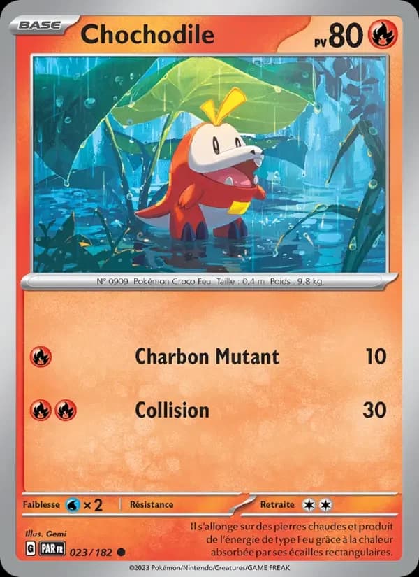 Carte Pokémon Chochodile #023 — Faille Paradoxe