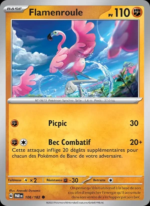 Carte Pokémon Flamenroule #106 — Faille Paradoxe