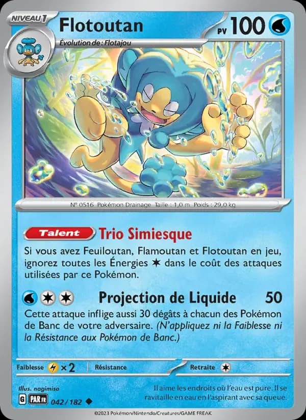 Carte Pokémon Flotoutan #042 — Faille Paradoxe