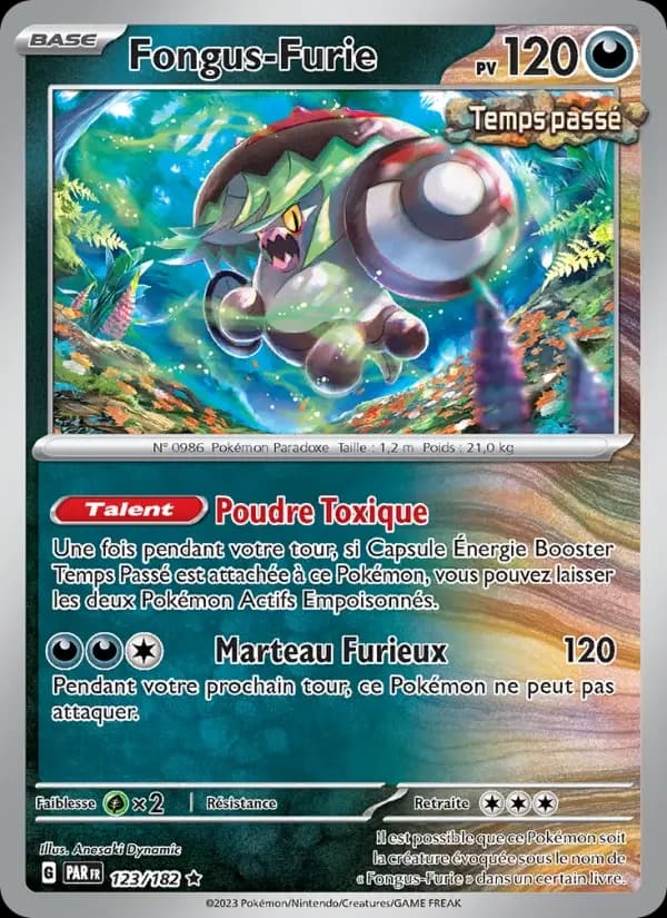 Carte Pokémon Fongus-Furie #123 — Faille Paradoxe