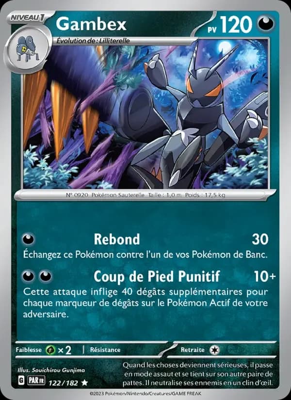 Carte Pokémon Gambex #122 — Faille Paradoxe