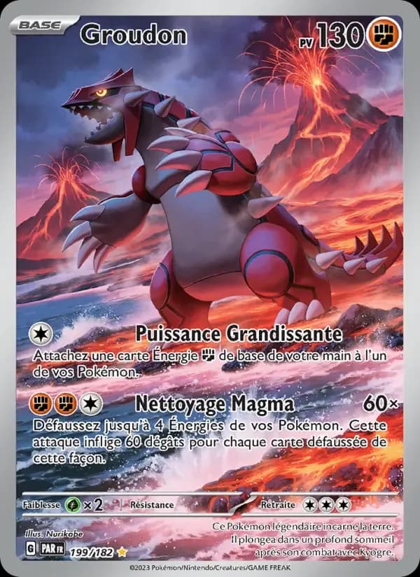 Carte Pokémon Groudon #199 — Faille Paradoxe