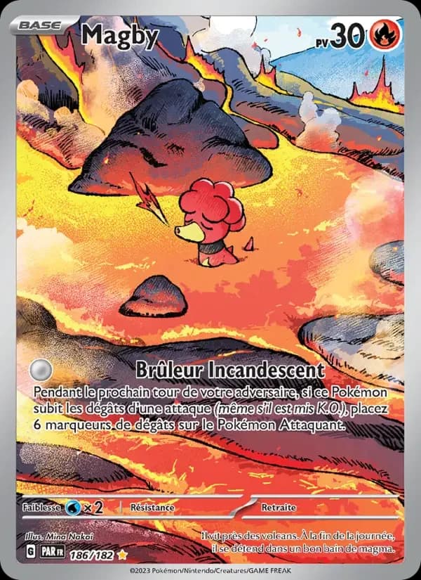 Carte Pokémon Magby #186 — Faille Paradoxe