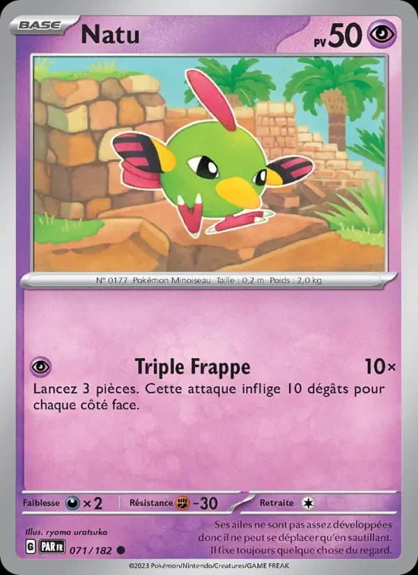 Carte Pokémon Natu #071 — Faille Paradoxe