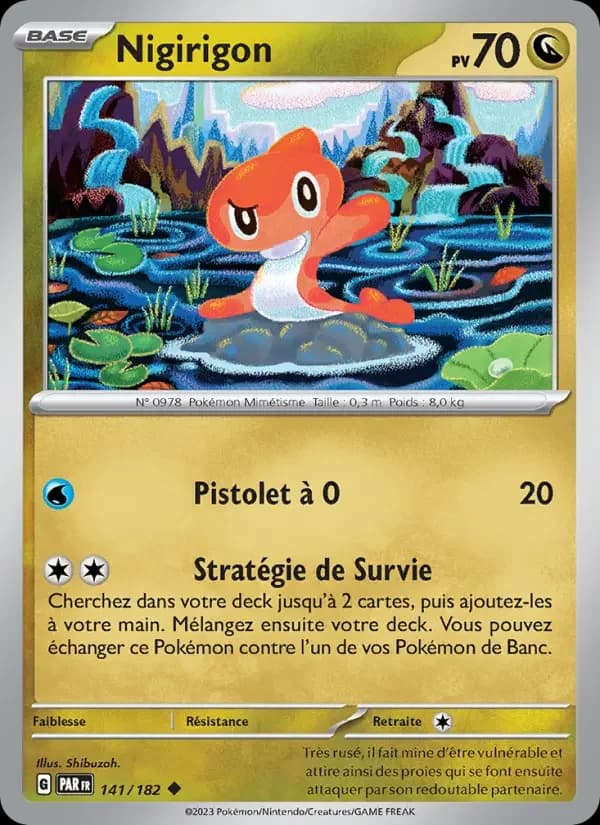 Carte Pokémon Nigirigon #141 — Faille Paradoxe