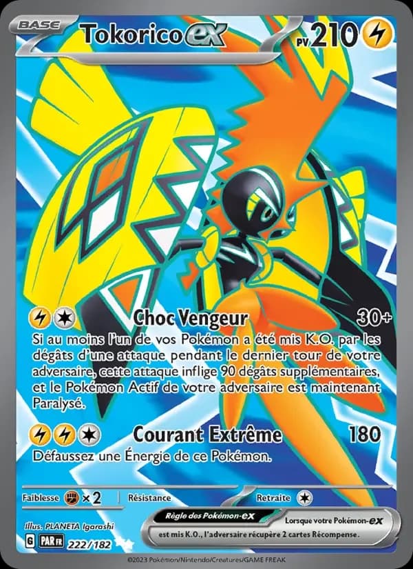 Carte Pokémon Tokorico-ex #222 — Faille Paradoxe