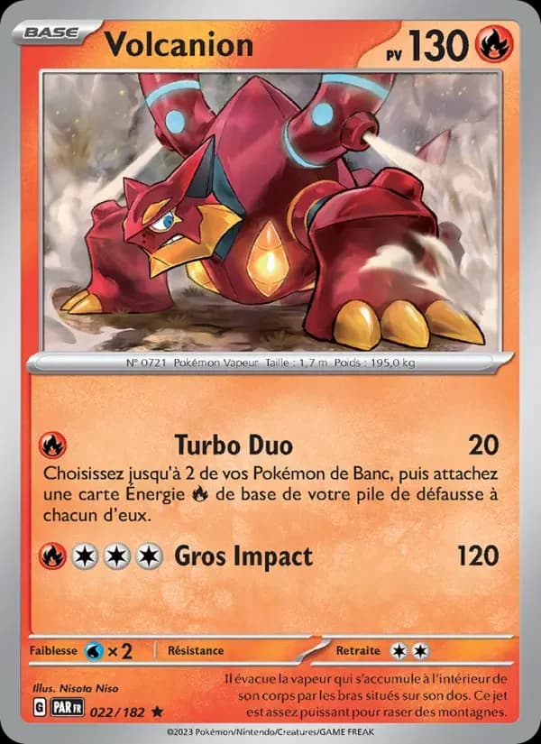 Carte Pokémon Volcanion #022 — Faille Paradoxe