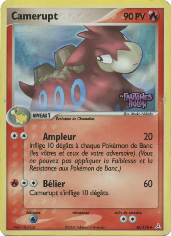 Carte Pokémon Camerupt #36 — Fantômes Holon