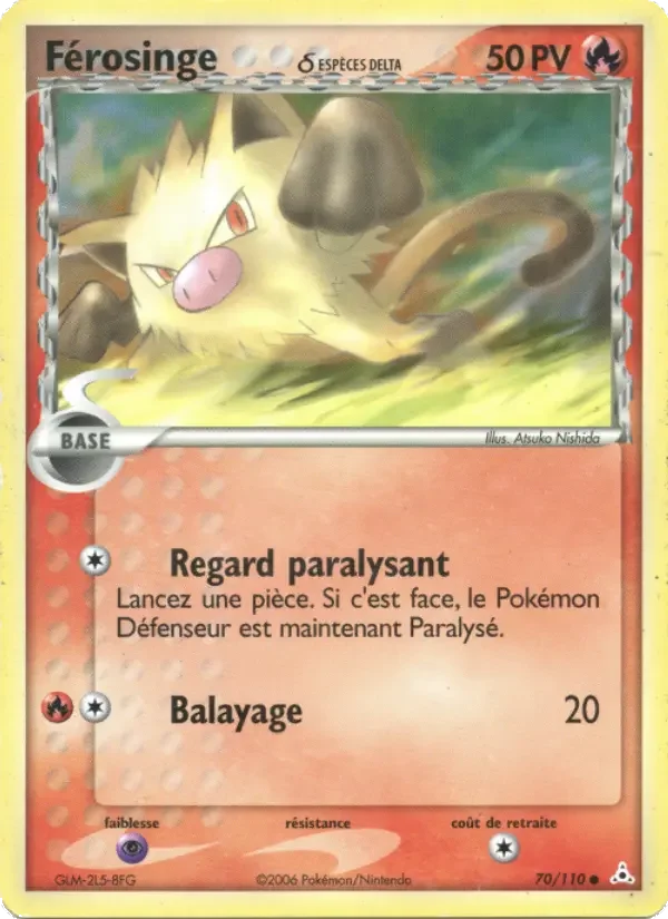Carte Pokémon Férosinge δ #70 — Fantômes Holon