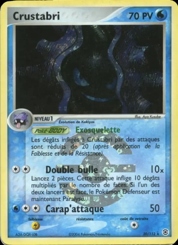 Carte Pokémon Crustabri #20 — Rouge Feu & Vert Feuille