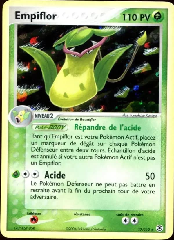 Carte Pokémon Empiflor #17 — Rouge Feu & Vert Feuille