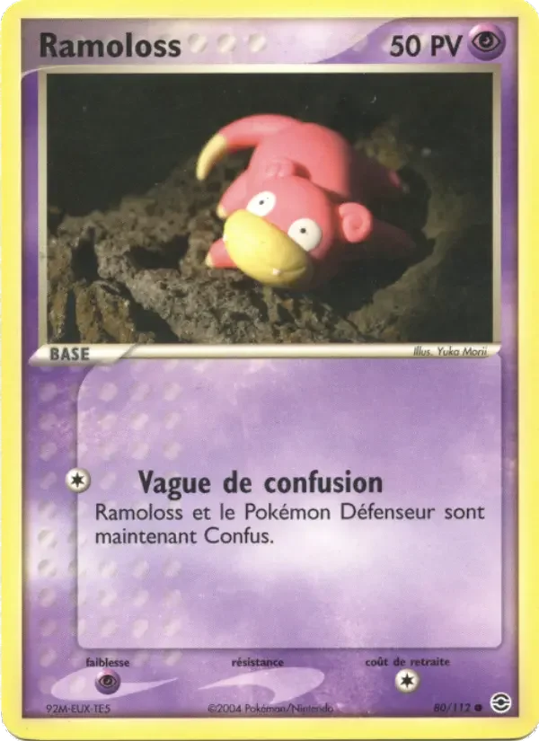 Carte Pokémon Ramoloss #80 — Rouge Feu & Vert Feuille