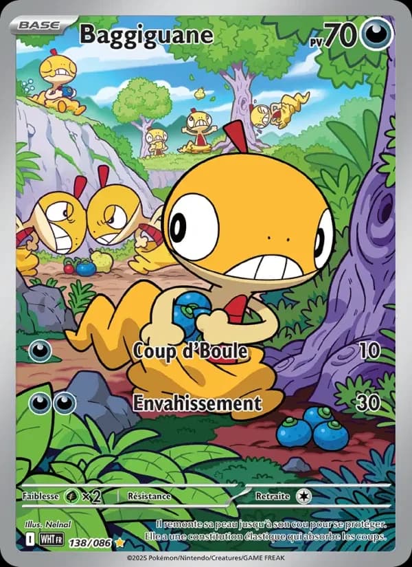 Carte Pokémon Baggiguane #138 — Flamme Blanche