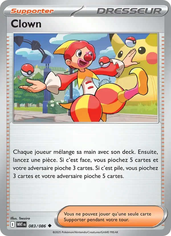 Carte Pokémon Clown #083 — Flamme Blanche