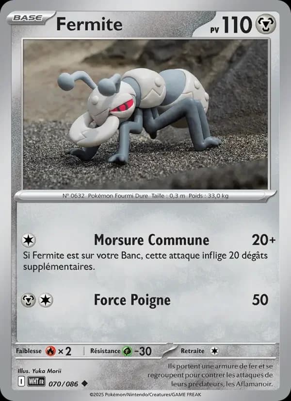 Carte Pokémon Fermite #070 — Flamme Blanche