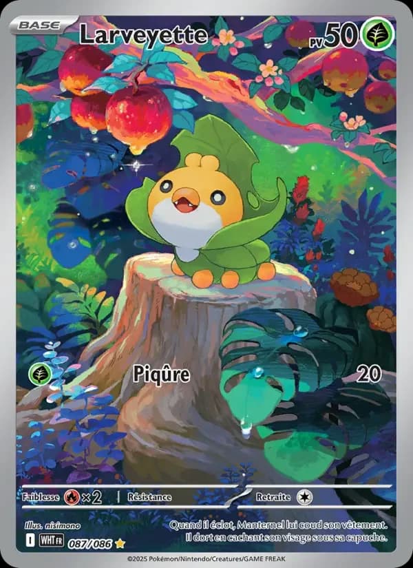 Carte Pokémon Larveyette #087 — Flamme Blanche