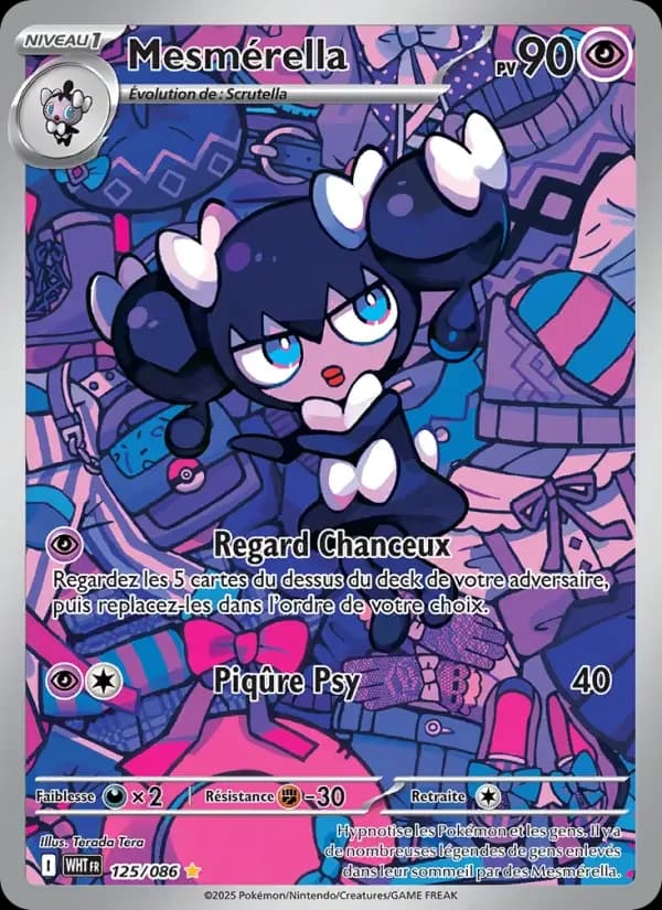 Carte Pokémon Mesmérella #125 — Flamme Blanche