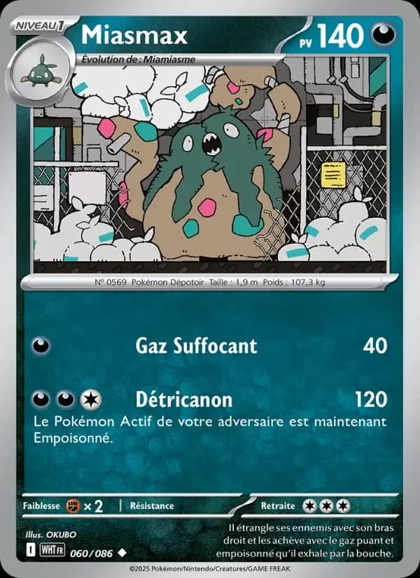 Carte Pokémon Miasmax #060 — Flamme Blanche