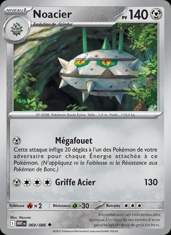 Carte Pokémon Noacier #069 — Flamme Blanche