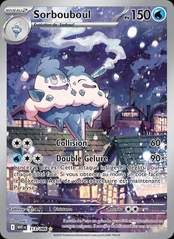 Carte Pokémon Sorbouboul #113 — Flamme Blanche