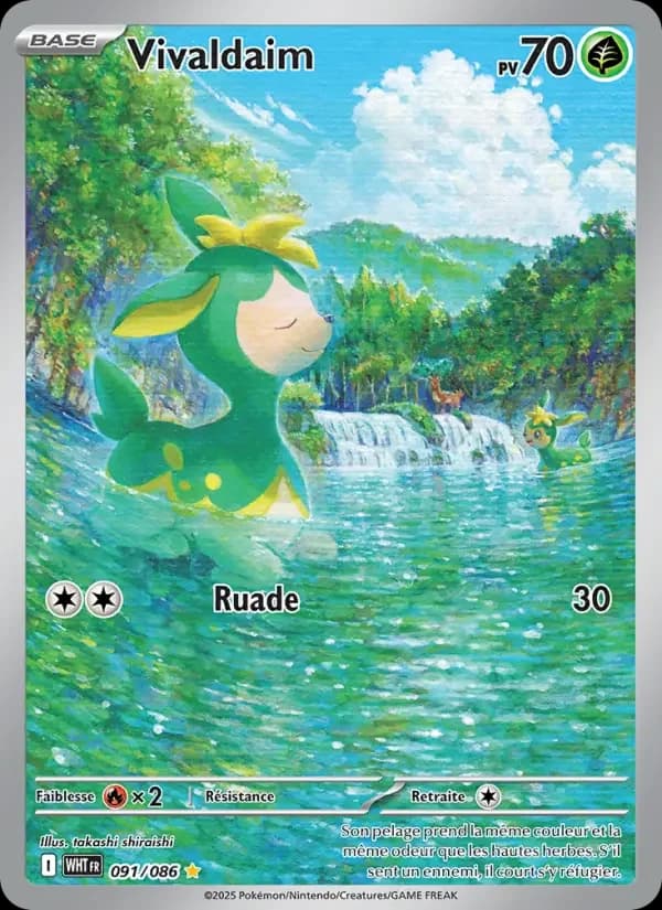 Carte Pokémon Vivaldaim #091 — Flamme Blanche