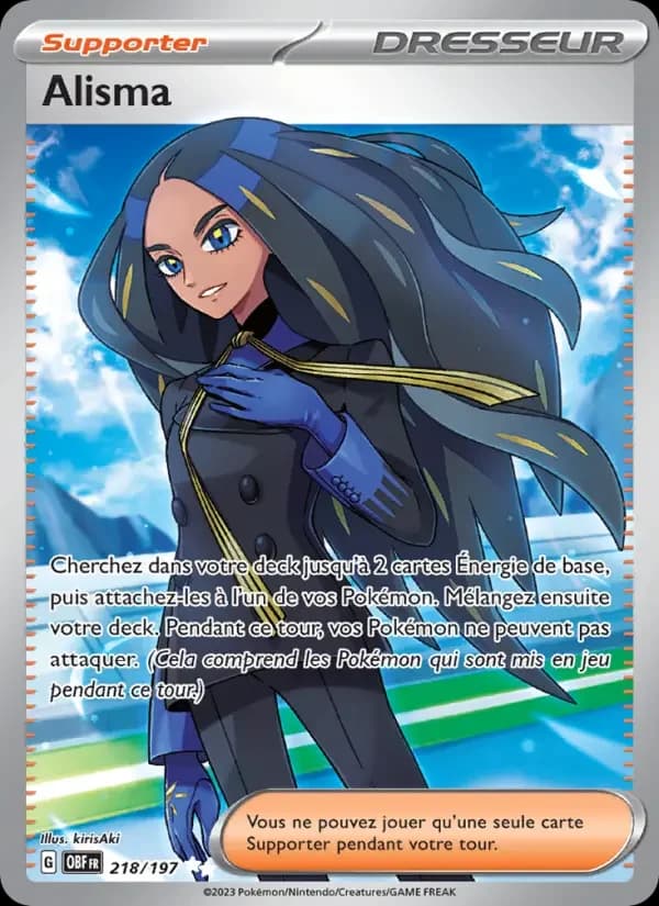 Carte Pokémon Alisma #218 — Flammes Obsidiennes