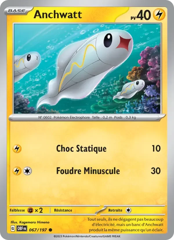 Carte Pokémon Anchwatt #067 — Flammes Obsidiennes