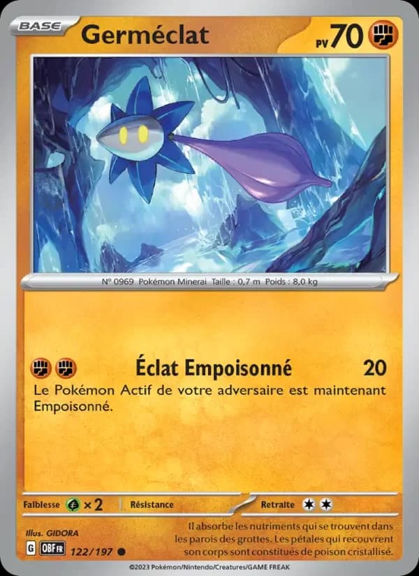 Carte Pokémon Germéclat #122 — Flammes Obsidiennes