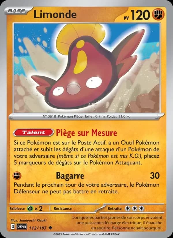Carte Pokémon Limonde #112 — Flammes Obsidiennes
