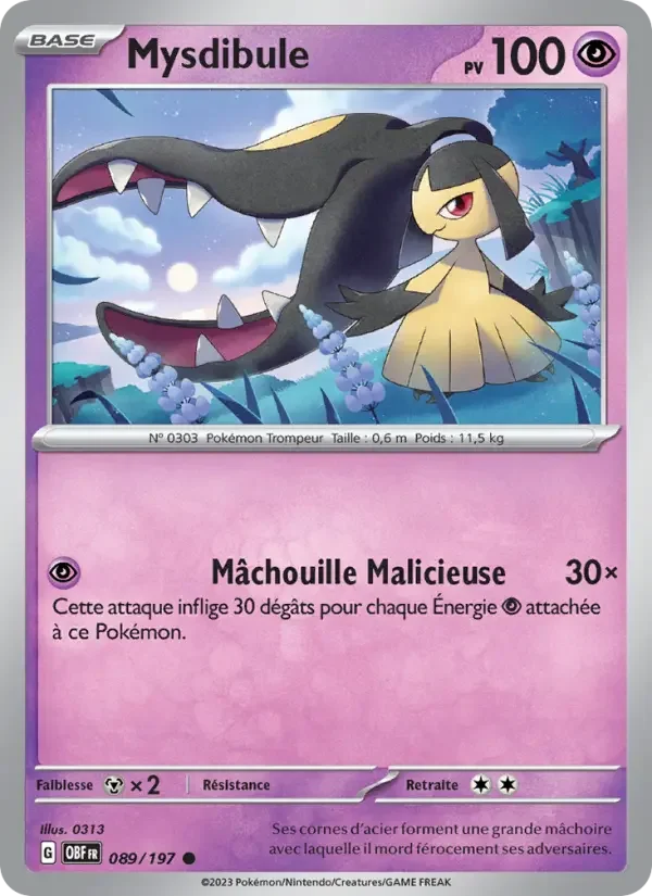 Carte Pokémon Mysdibule #089 — Flammes Obsidiennes