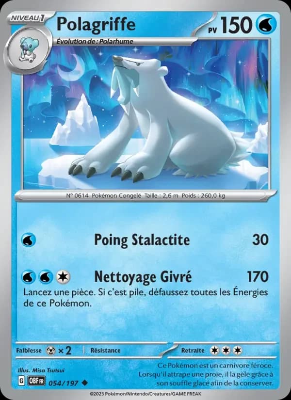 Carte Pokémon Polagriffe #054 — Flammes Obsidiennes