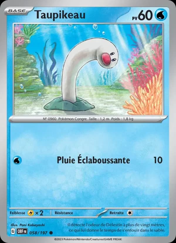 Carte Pokémon Taupikeau #058 — Flammes Obsidiennes