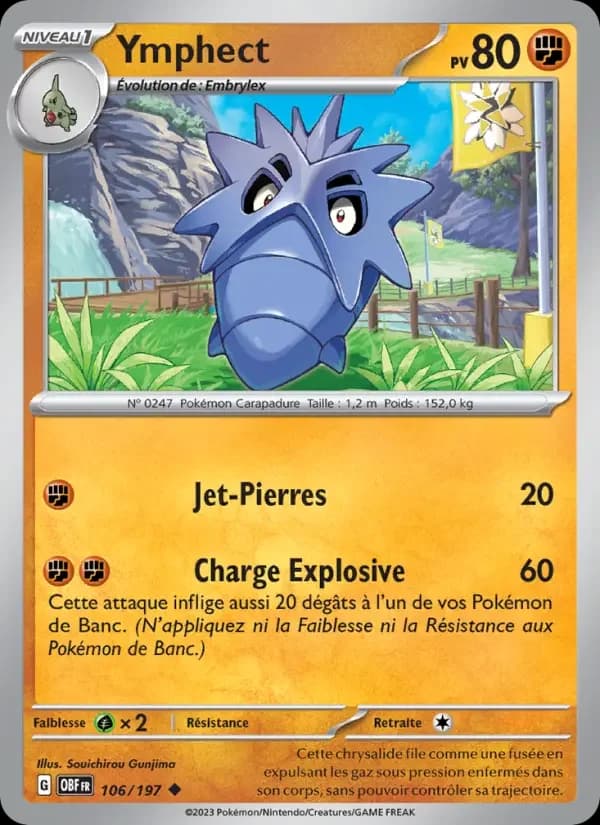 Carte Pokémon Ymphect #106 — Flammes Obsidiennes