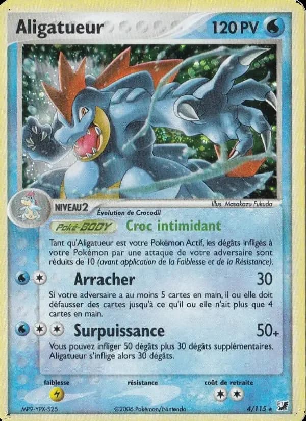 Carte Pokémon Aligatueur #4 — Forces Cachées