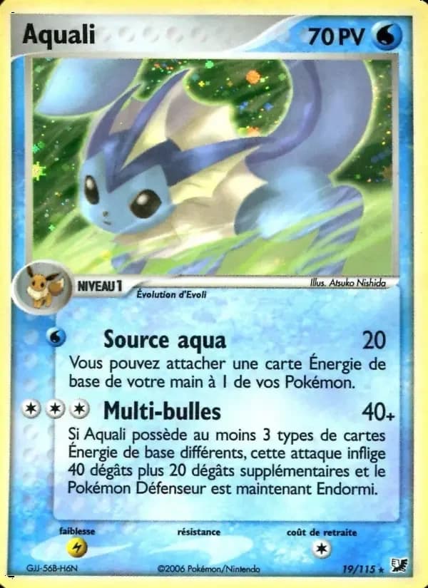 Carte Pokémon Aquali #19 — Forces Cachées