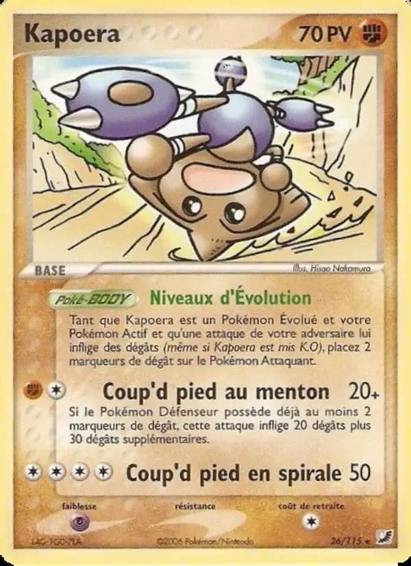 Carte Pokémon Kapoera #26 — Forces Cachées