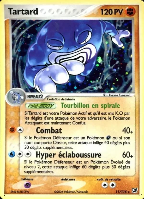 Carte Pokémon Tartard #11 — Forces Cachées