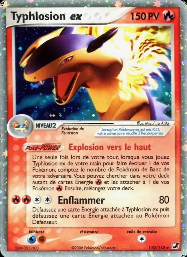 Carte Pokémon Typhlosion ex #110 — Forces Cachées