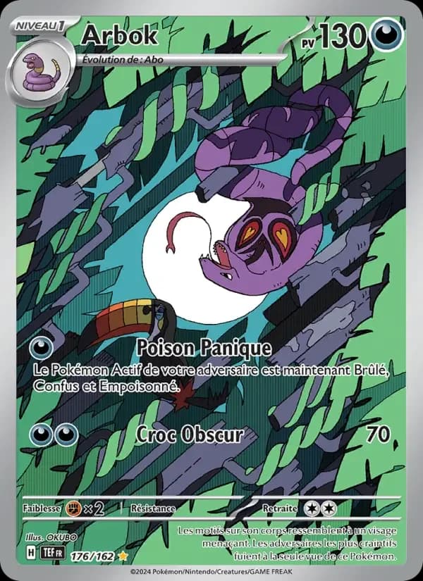Carte Pokémon Arbok #176 — Forces Temporelles