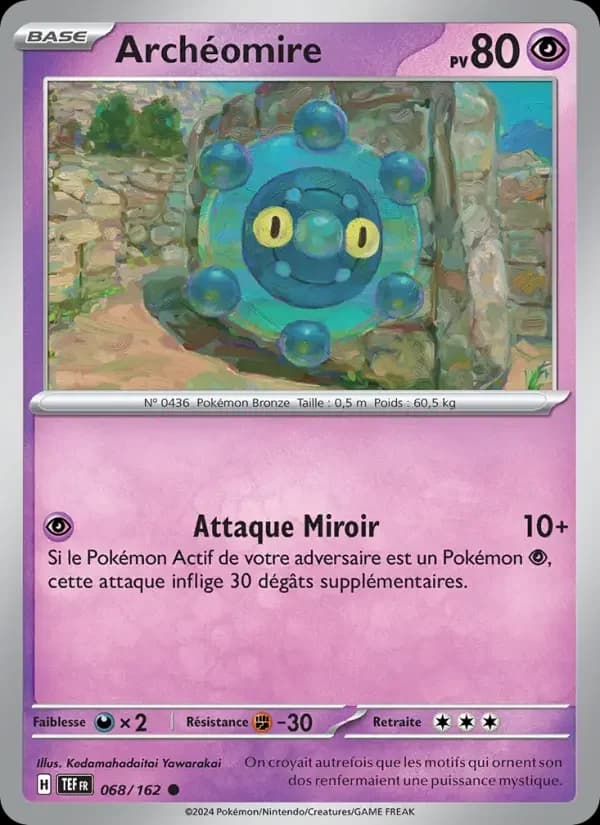 Carte Pokémon Archéomire #068 — Forces Temporelles